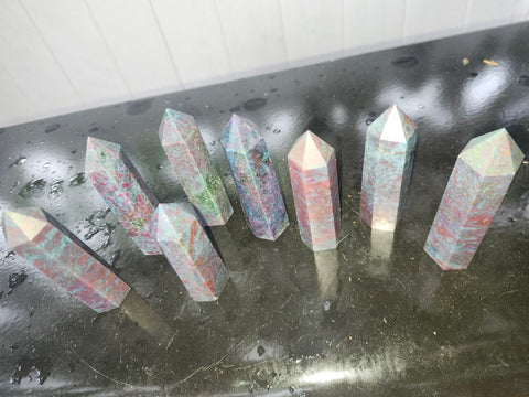 3.25 to 4 inch ruby in kyanite towers