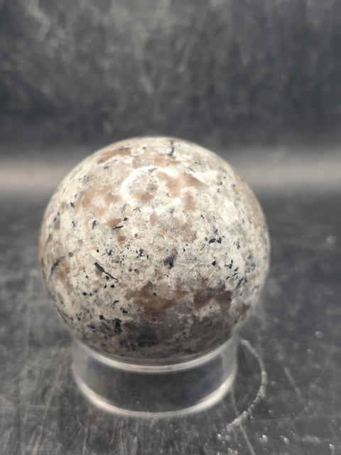 Flame stone sphere! 57mm, 2.2 inches, 9 ounces