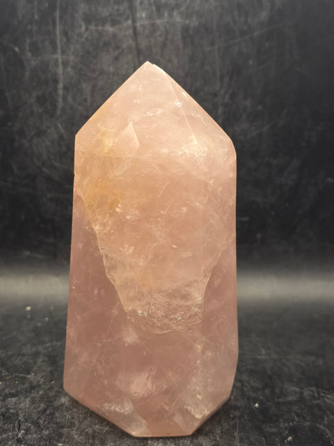 Large rose quartz tower! 4.2 inches tall, 14 ounces