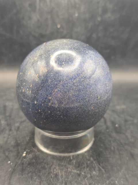 Lazulite sphere! 67.2mm, 2.6 inches, 14.8 ounces
