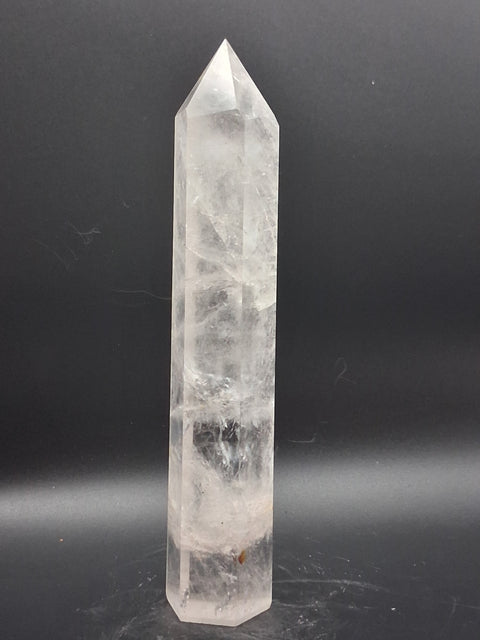 Clear quartz tower! 10 ounces, 7 inches tall