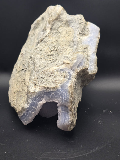 Rare natural raw 5.6 pound blue lace agate cluster!!