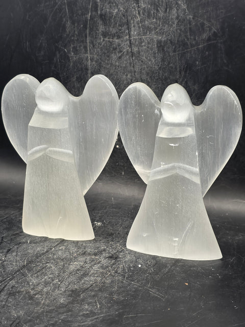 Polished Selenite angel! 3.7 inches tall, 6.5 ounces!