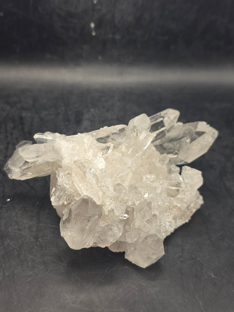 Clear quartz cluster! 10 ounces, 3.7 inches by 2.9 inches