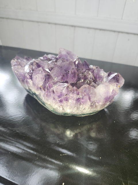 2.11 pound, 7 inch wide amethyst free form,geode
