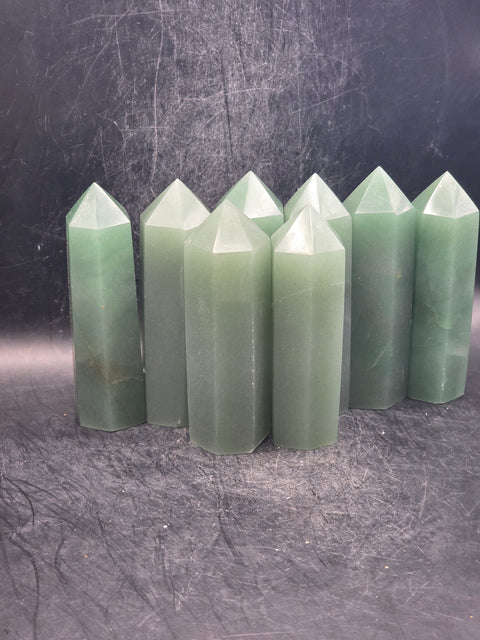 Green aventurine tower! 3.4 inches tall!