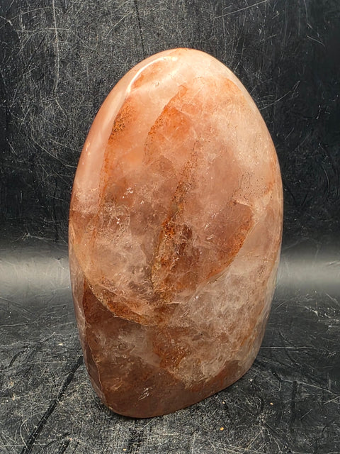 Red hematoma " fire quartz" free form! 1.1 pound, 4 inches tall,2.7" wide