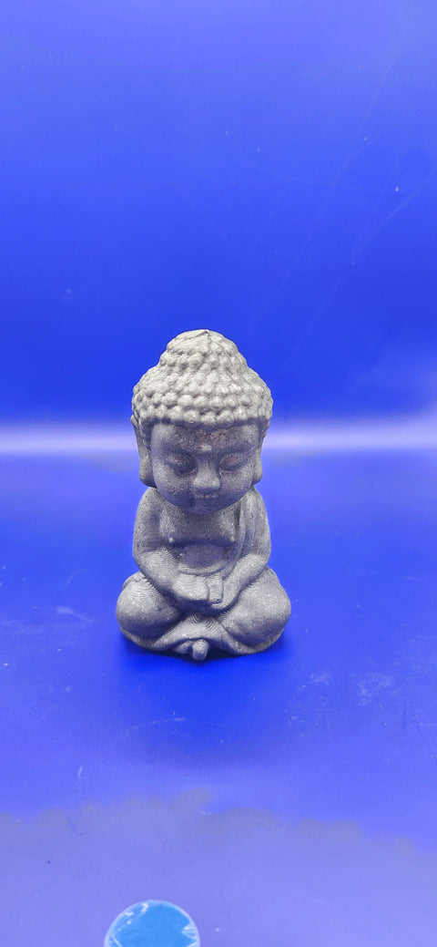 Shungite praying buddah! 3.2 inches, 3.7 ounces