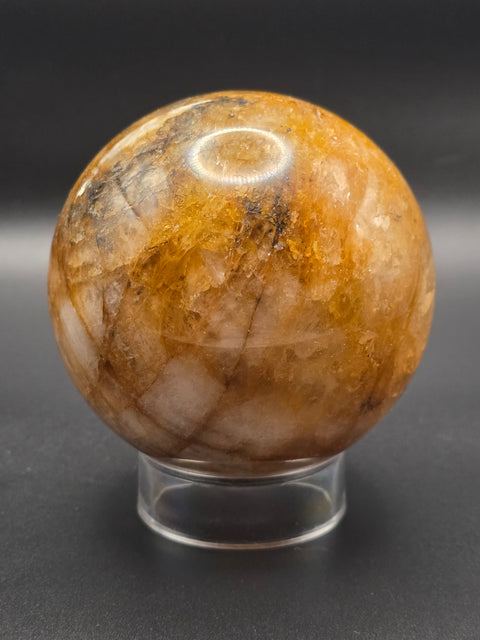 Large golden healer sphere! 79mm, 3.1 inches, 1.8 pounds