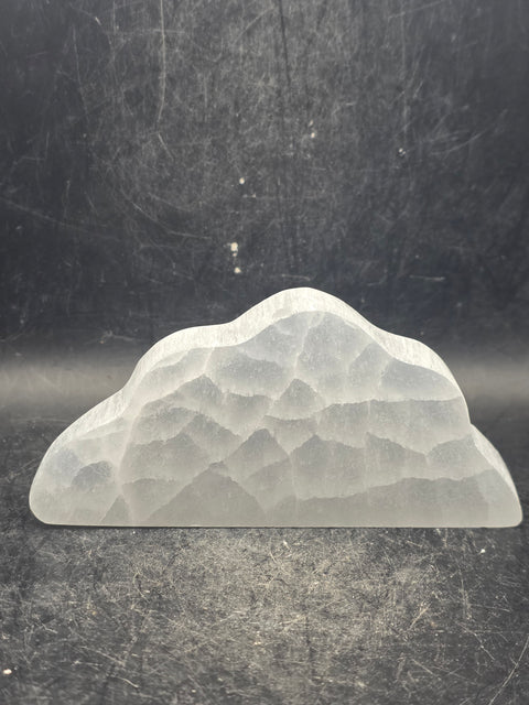 Selenite cloud carving! 4 inches wide, 1.8 inches tall!