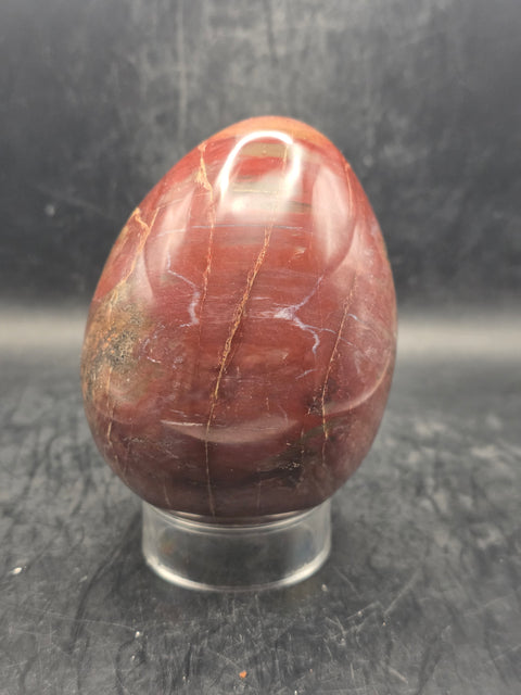 Petrified wood egg! 1.4 pounds! 3.5 inches tall, 2.7" wide