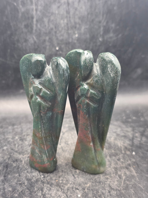 Ocean jasper gemstone angel! 3 inches tall, 1.8 ounces