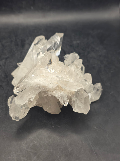 Clear quartz cluster! 10 ounces, 3.7 inches by 2.9 inches