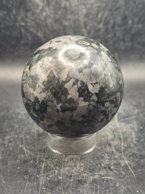 Indigo gabbro sphere! 62.8mm, 2.4 inches, 13 ounces