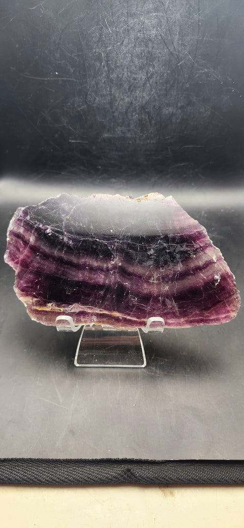 Florite slab! 9.5 ounces, 5 inches long, 3 inches wide!