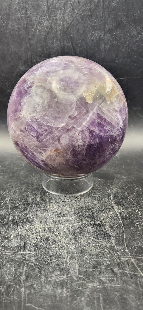 Dream amethyst sphere! 1.1 pounds,71.5mm, 2.8 inches!