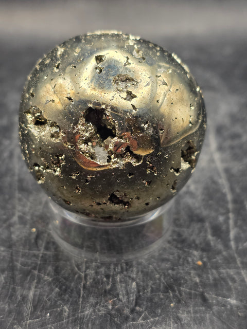 Pyrite sphere! 44.5mm, 1.7 inches, 6.9 ounces
