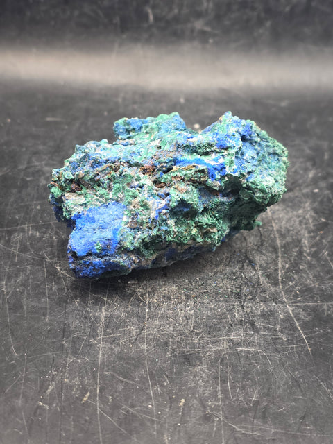 Raw Azurite chrysocolla crystal! 7.1 ounces, 2.6 inches wide