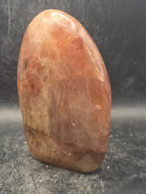 Red hematoid fire quartz free form! 13 ounces, 4.1 inches tall, 2.6" wide