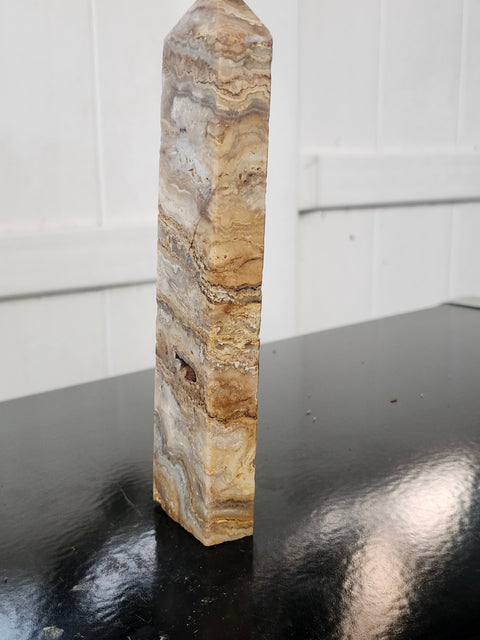 Yellow jasper tower! 6.5 inches tall, 9 ounces