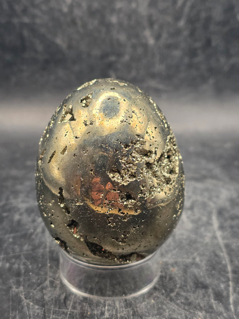 Pyrite egg! 8.7 ounces, 2.2 inches tall