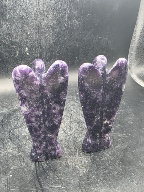 Lepidolite angel! 3 inches tall, 1.7 ounces!
