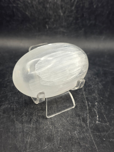 Selenite palm stone! 2.5 inches wide