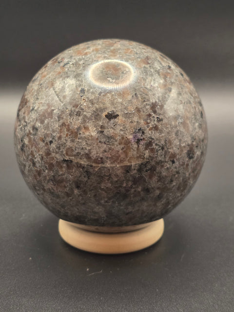 Large flame stone yooperlite sphere! 77.4mm, 3 inches, 1.6 pounds