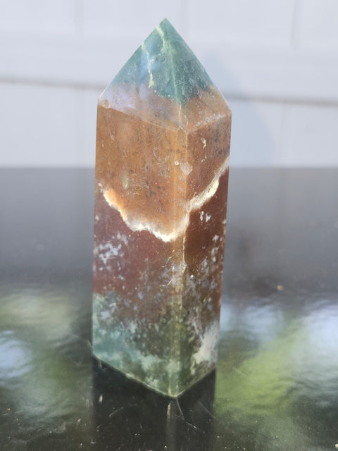 Ocean jasper tower! 3.5 inches, 4 ounces