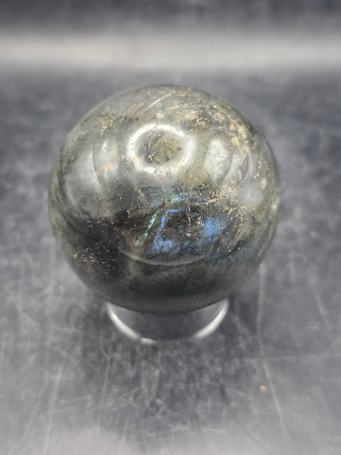 Labradorite sphere! 52.4mm, 2 inches, 7.4 ounces