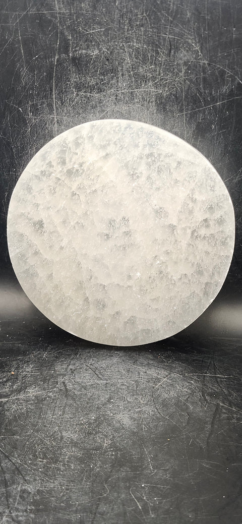 Metatrons cube selenite charging plate! 4 inches long, 9 ounces!