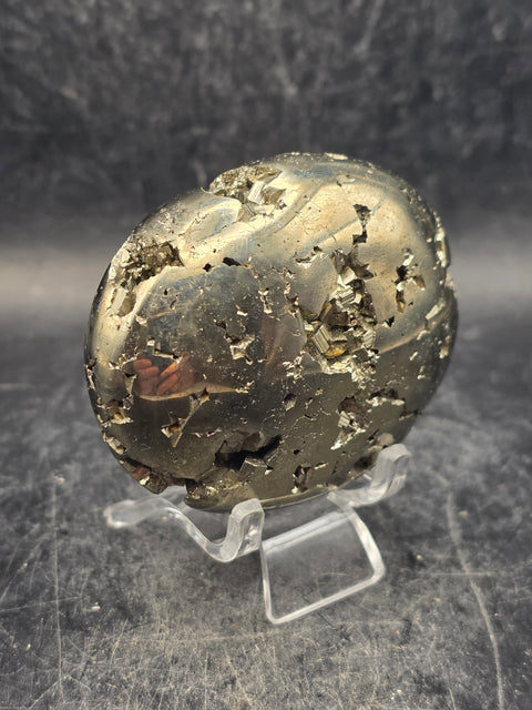 Pyrite palm stone! 6 ounces, 2.2 inches wide