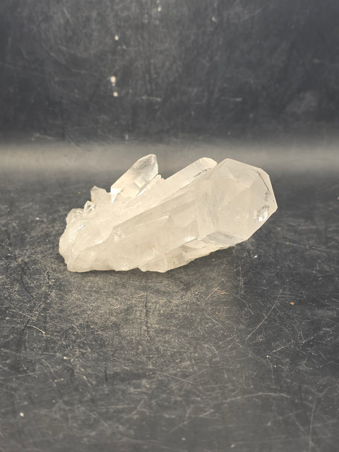 Clear quartz cluster! 5 ounces, 3.8 inches by 2.5 inches!