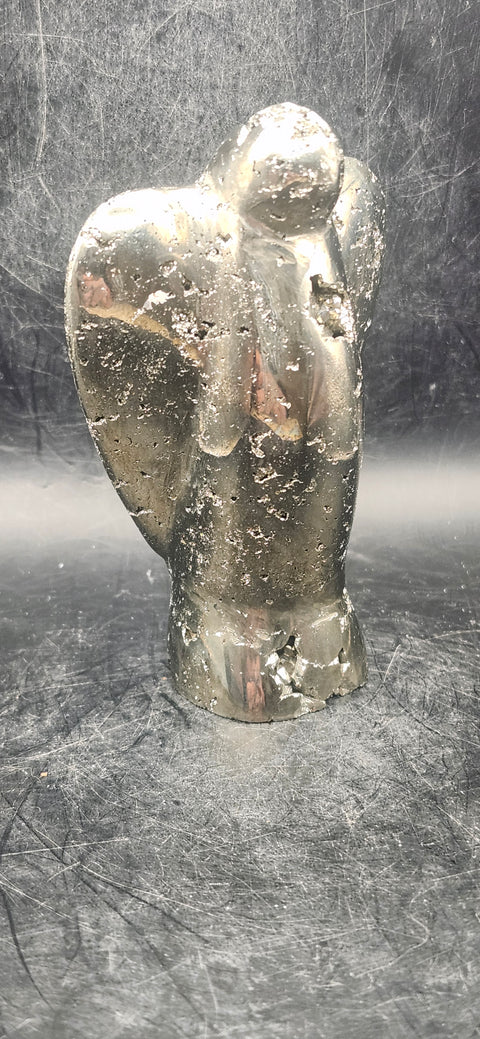Large Pyrite angel! 4 inches tall, 14 ounces!
