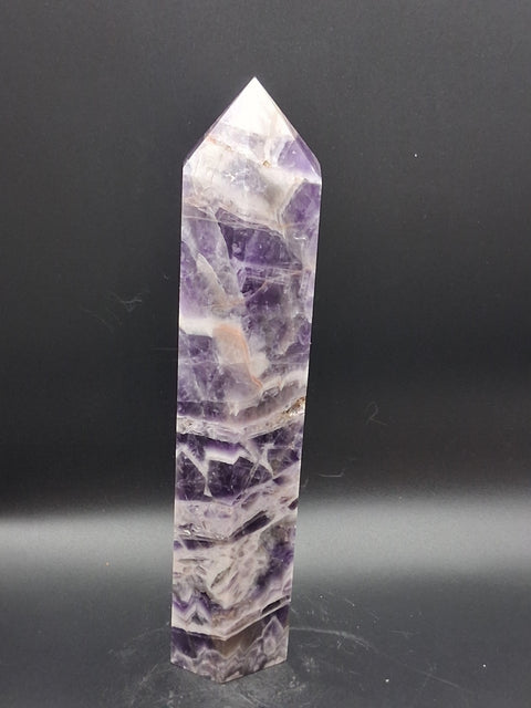 Large dream amethyst tower! 1.10 pounds, 8.5 inches tall