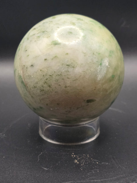 Hydrogrossular garnet sphere! 76.7mm, 3 inches, 1.12 pounds