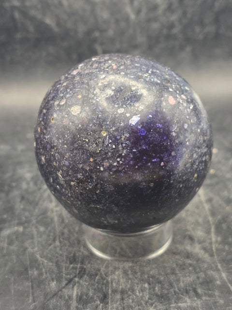 Lepidolite sphere! 60.5mm, 2.3 inches, 10.1 ounces