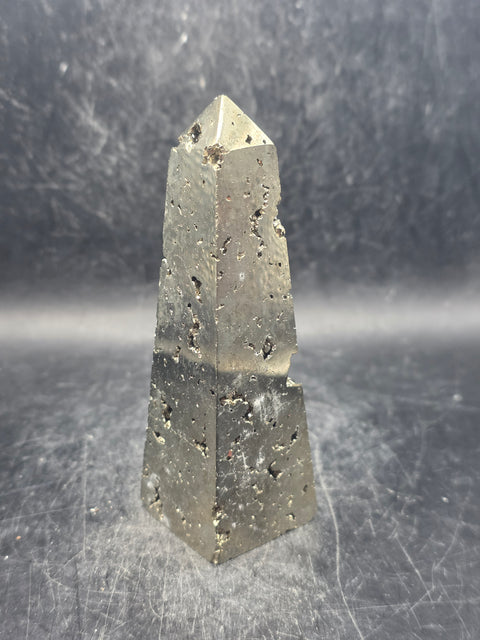 Pyrite tower! 7.5 ounces, 3.8 inches tall