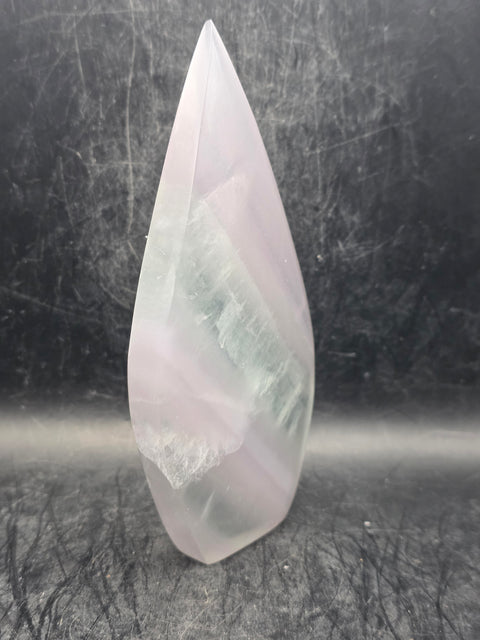 Yttrium florite tear tower! 5.5 inches tall, 2.5" wide, 11.8 ounces!