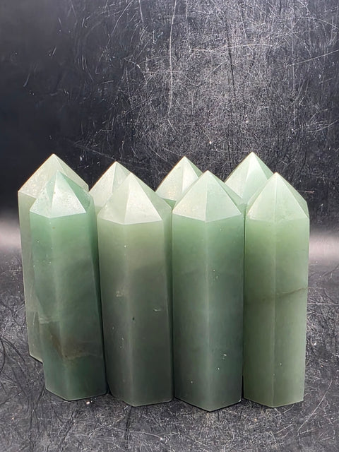 Green aventurine tower! 3.4 inches tall!