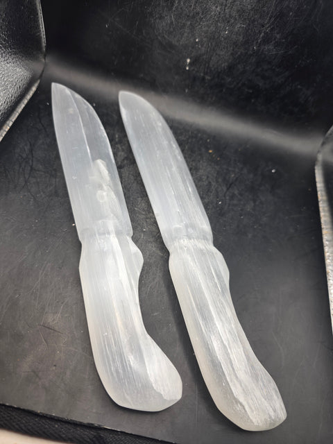 9.5 inch Selenite knife!