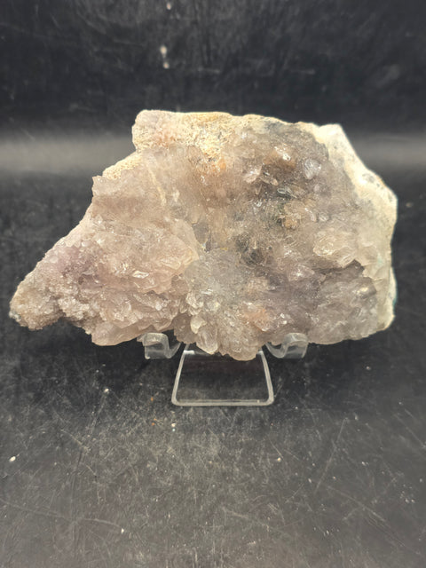 Amethyst flower formation plate+ 8.3 ounces, 4.3 inches by 2.5 inches