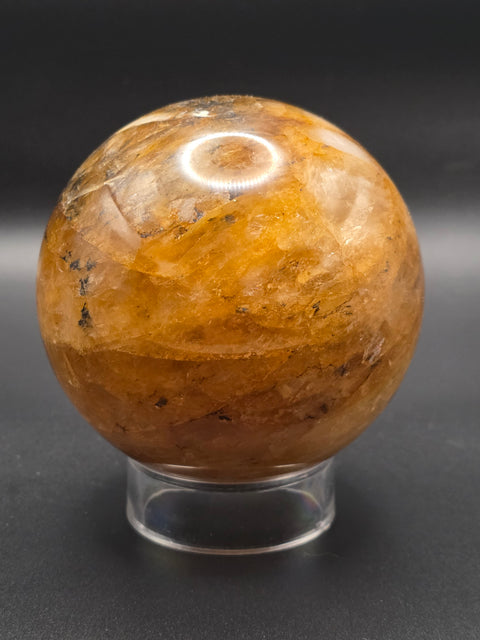 Large golden healer sphere! 79mm, 3.1 inches, 1.8 pounds