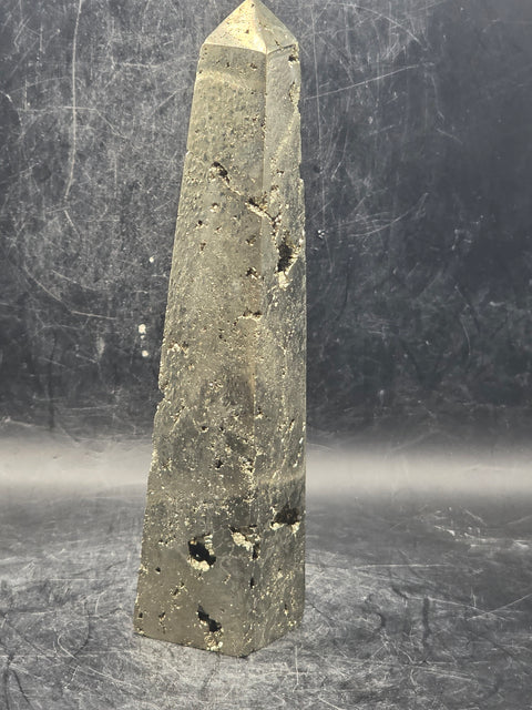 Large pyrite tower! 5.3 inches tall,  9 ounces