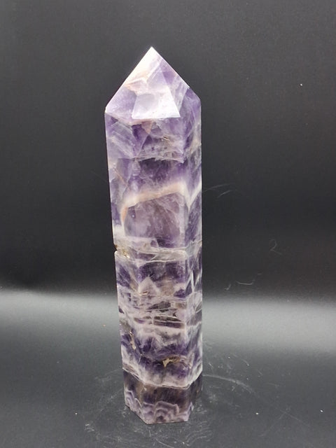 Large dream amethyst tower! 1.10 pounds, 8.5 inches tall