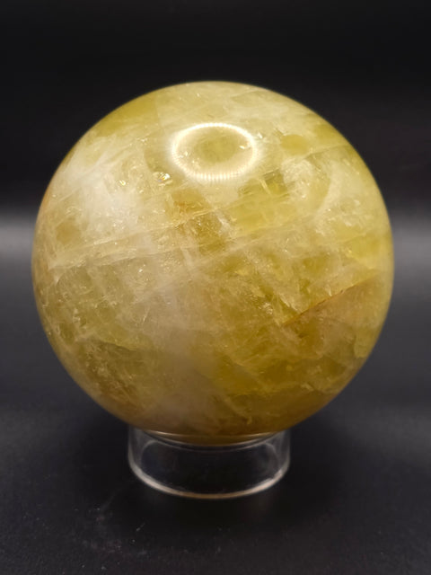 Large citrine sphere! 92mm, 3.6 inches, 2.7 pounds