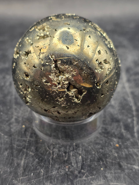 Pyrite sphere! 44.5mm, 1.7 inches, 6.9 ounces