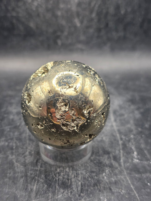 Pyrite sphere! 49mm, 1.9 inches, 9.2 ounces