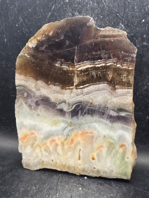 Florite slab! 1.4 pounds, 5.5 inches tall, 4.5" wide