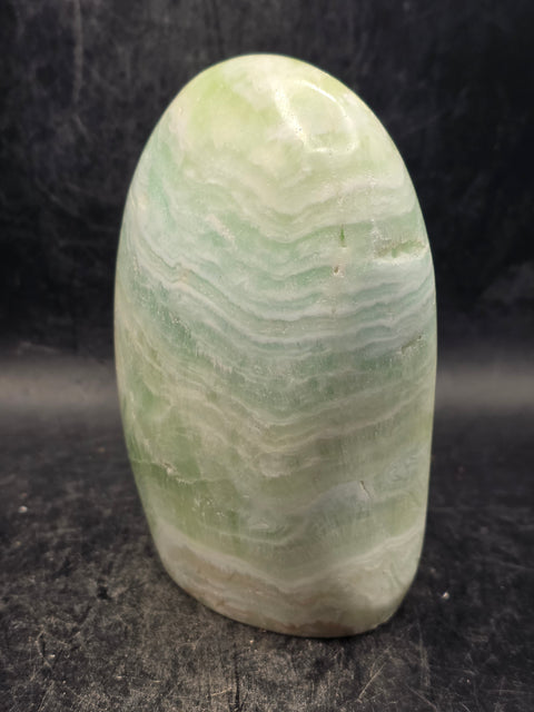 Caribbean calcite free form! 1.1 pounds, 3.7 inches tall, 2.8" wide